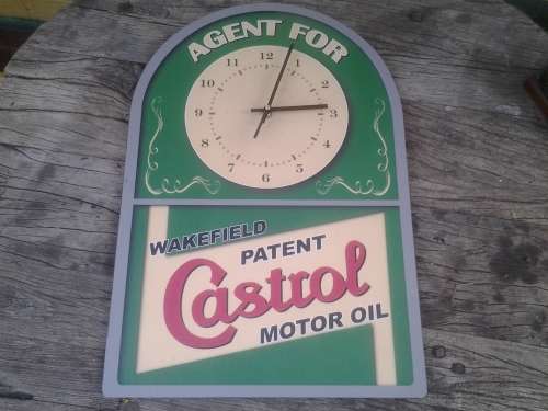 CASTROL ADVERTISING CLOCK